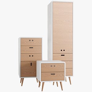 3D Nandos Mario Martins DAM Drawers Set 01 model