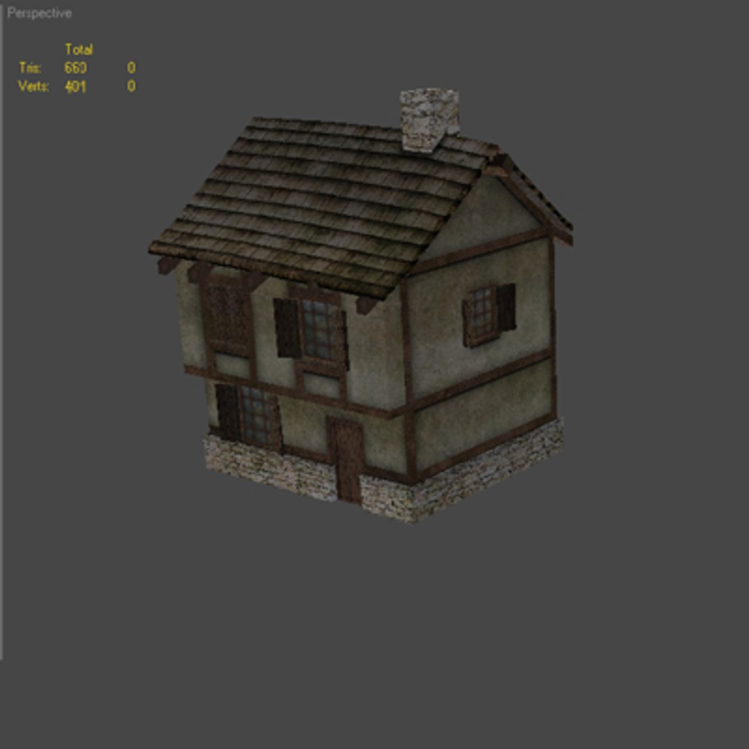 3d Building Rpg House Model