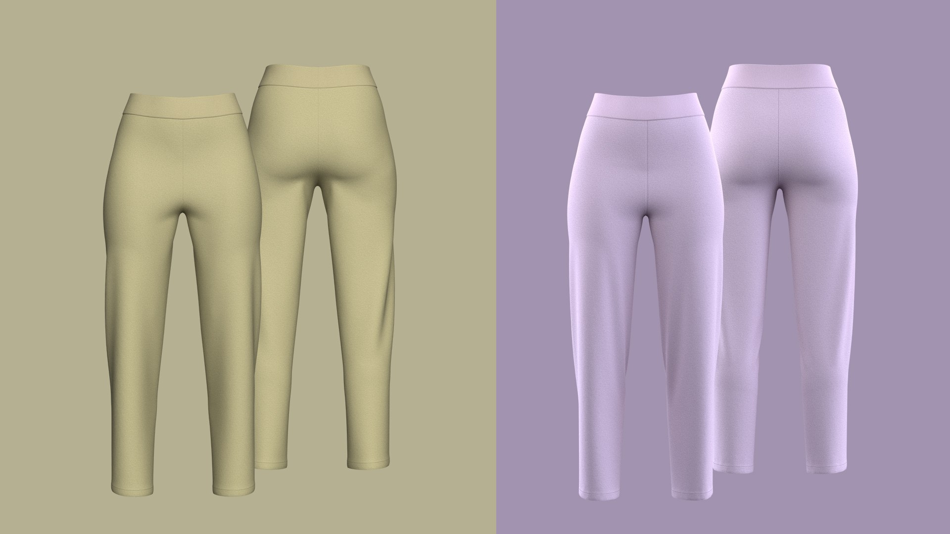 3D Model Rib Cropped Pant OBJ For Women - TurboSquid 1923698