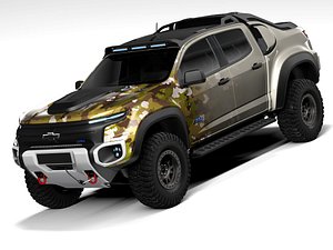 3D Chevrolet Colorado ZH2 2017
