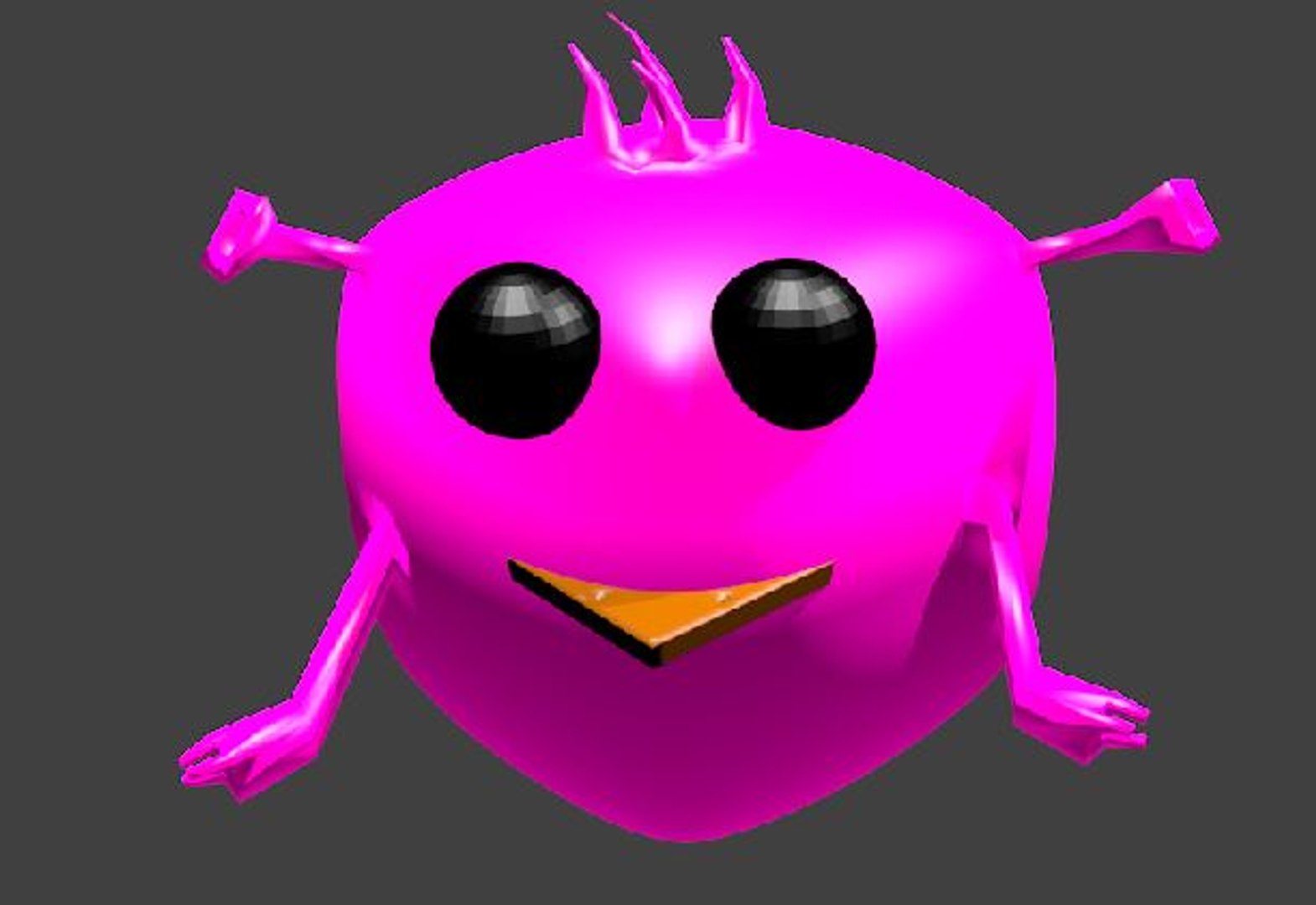 Free 3D pink alien - TurboSquid 1603255