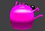 3D pink alien