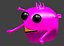 3D pink alien