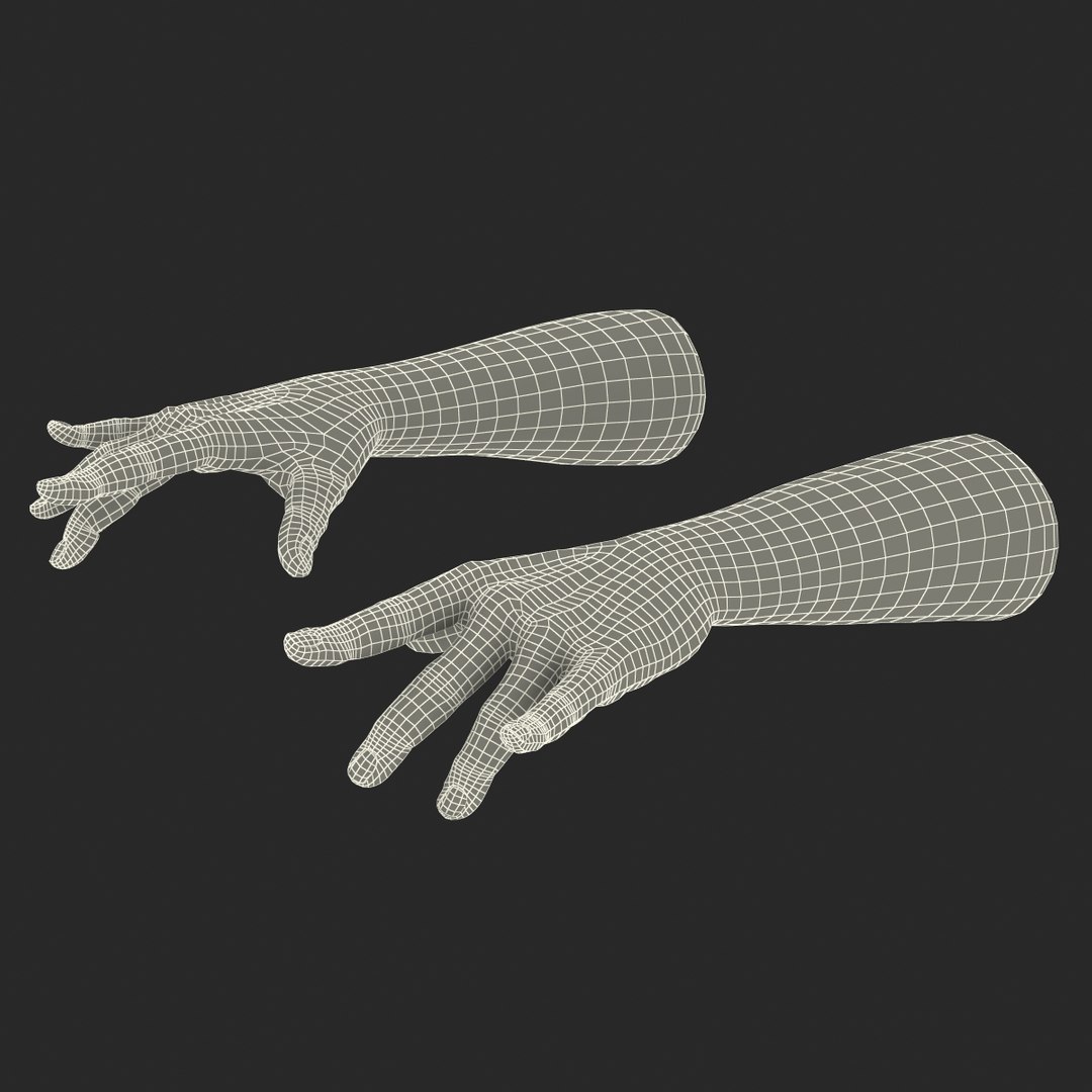 3d Model Man Hands Rigged