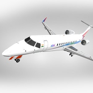 3D Adani Group VT-AML Embraer 135BJ Legacy 650 EMBRAER ERJ 135  L2201 model