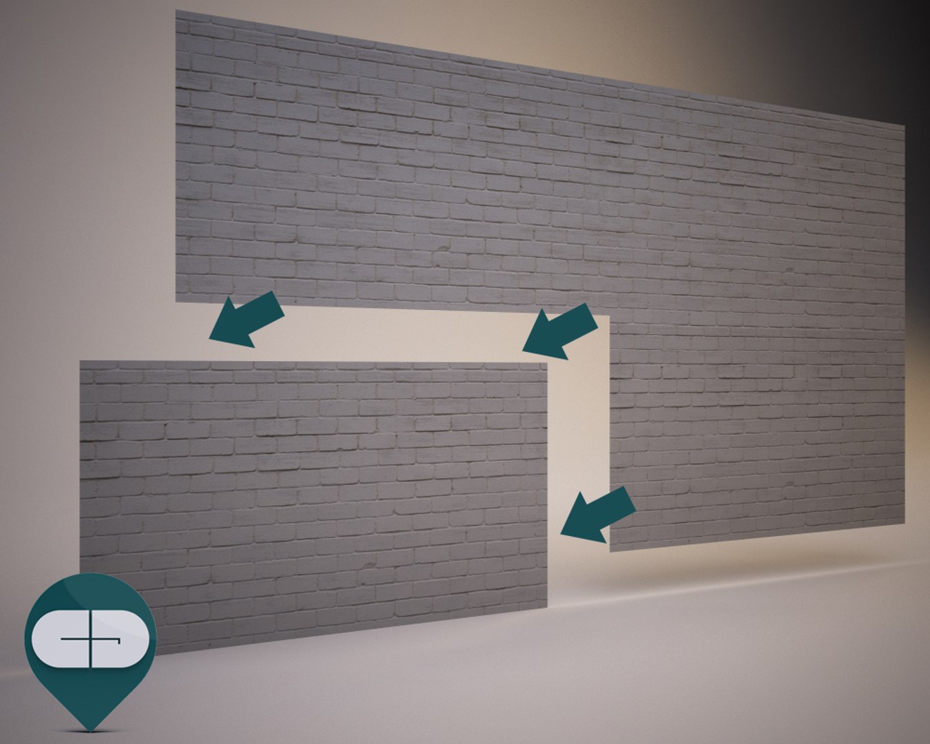 3d Materials Wall Repeatable Model