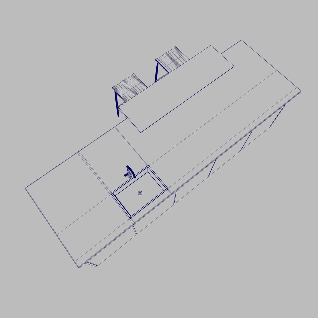 Kitchen Table Model - TurboSquid 2329877