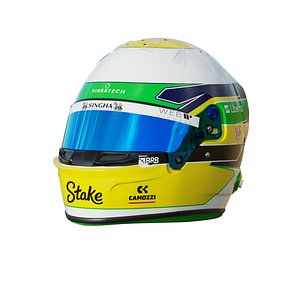 F1 Gabriel Bortoletto Helmet 2025 3D
