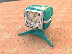 Vintage clock PanaLine50 - 3ds - c4d - dae - fbx