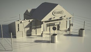 postnuclear house 3d model