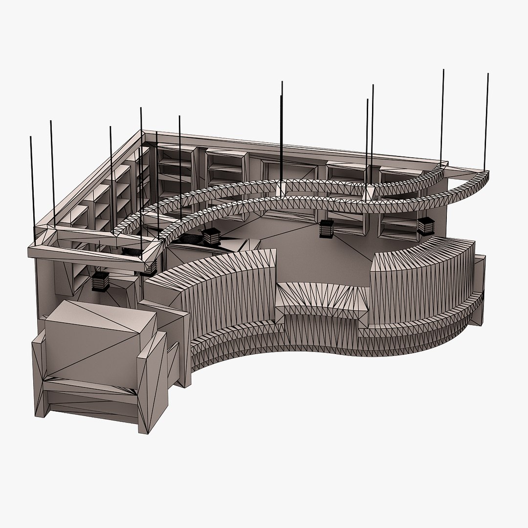 Bar Set 3d Max