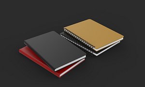 3D notebook Low-poly 3D model model