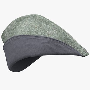 medieval archer cap grey 3D model