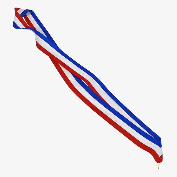 medal ribbon 4 modeled 3d model