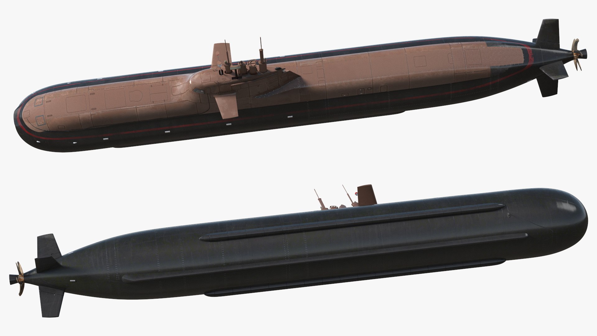 Compact Submarine HDW Class 212A Wet Rigged Model - TurboSquid 2063040