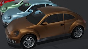3D model generic compact car interior