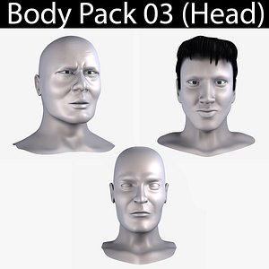 3ds max body pack 03 head male