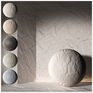4K Seamless PBR crinkled fabric Textures and material set