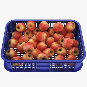 Crate of Apples 3D model