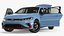 2026 Volkswagen Jetta GLI Monterey Blue Pearl Rigged 3D model