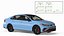 2026 Volkswagen Jetta GLI Monterey Blue Pearl Rigged 3D model