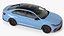 2026 Volkswagen Jetta GLI Monterey Blue Pearl Rigged 3D model