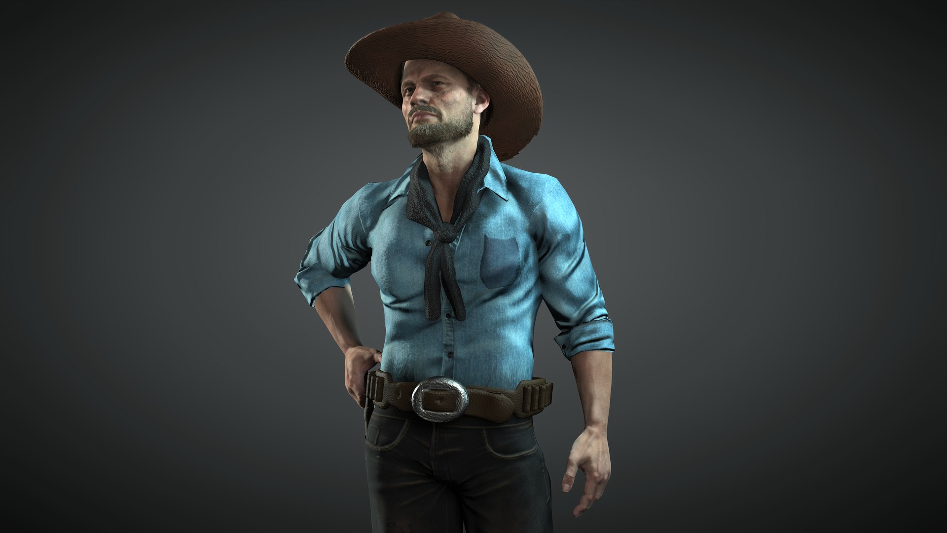 The Cowboy 3D https://p.turbosquid.com/ts-thumb/Wu/bOnBcI/8W/cowboy1/jpg/1649358268/1920x1080/fit_q87/0cd0b90b660be6a662de9f5caf3842f3332f38d0/cowboy1.jpg