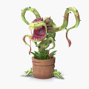 carnivorous flytrap plant 3D model