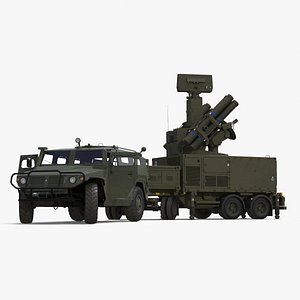 Military Truck with Missile System Crotale NG Rigged