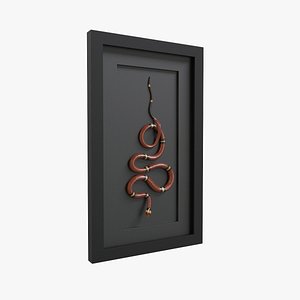 Snake Wall Art 3D model