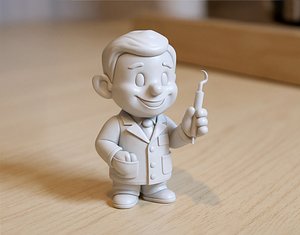 Cartoon Dentist 3D Printable 3D print model