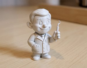 Cartoon Dentist 3D Printable 3D print model