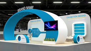 exhibition booth stall-455 3D