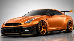 Nissan GT-R R35 NISMO Supercar 3D Model model
