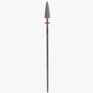 3D model weapon lance spear