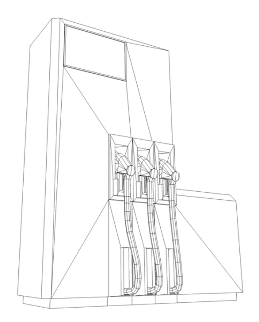 3d Model Gas Pump