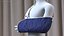 Arm Sling Bandage Blue Left Adjustable