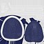 Arm Sling Bandage Blue Left Adjustable