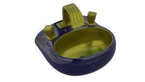 3D gold ceramic sink