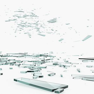 3D Broken Glass Fragments(1)