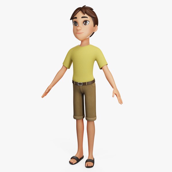 3D cartoon boy character