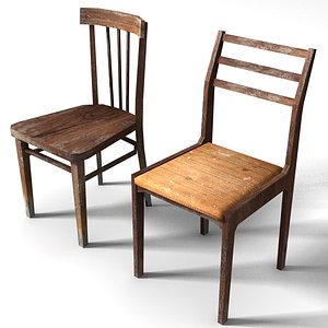 Old Low Poly Chairs