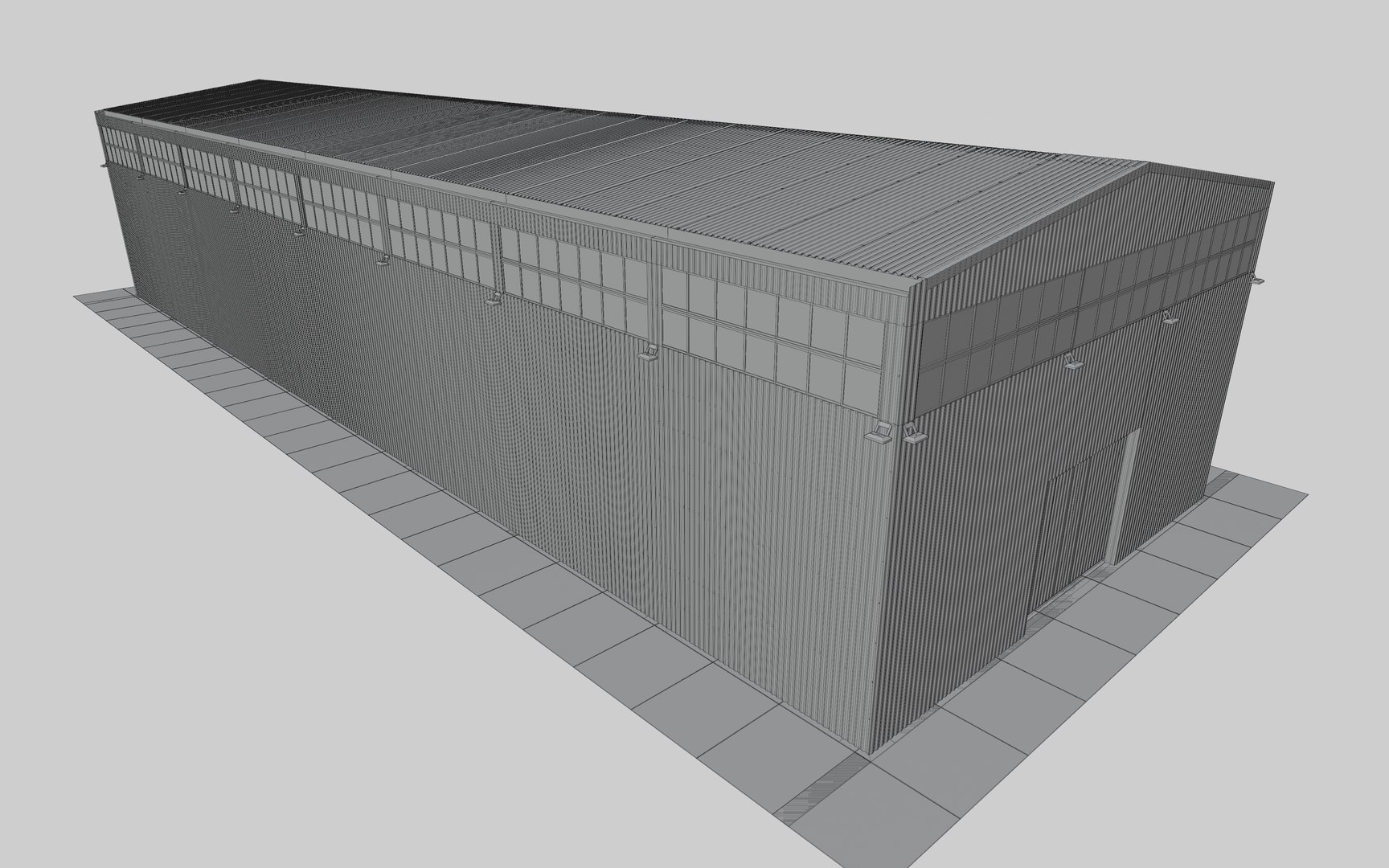 3D Steel Structure - Warehouse - Type-3 Model - TurboSquid 1910165