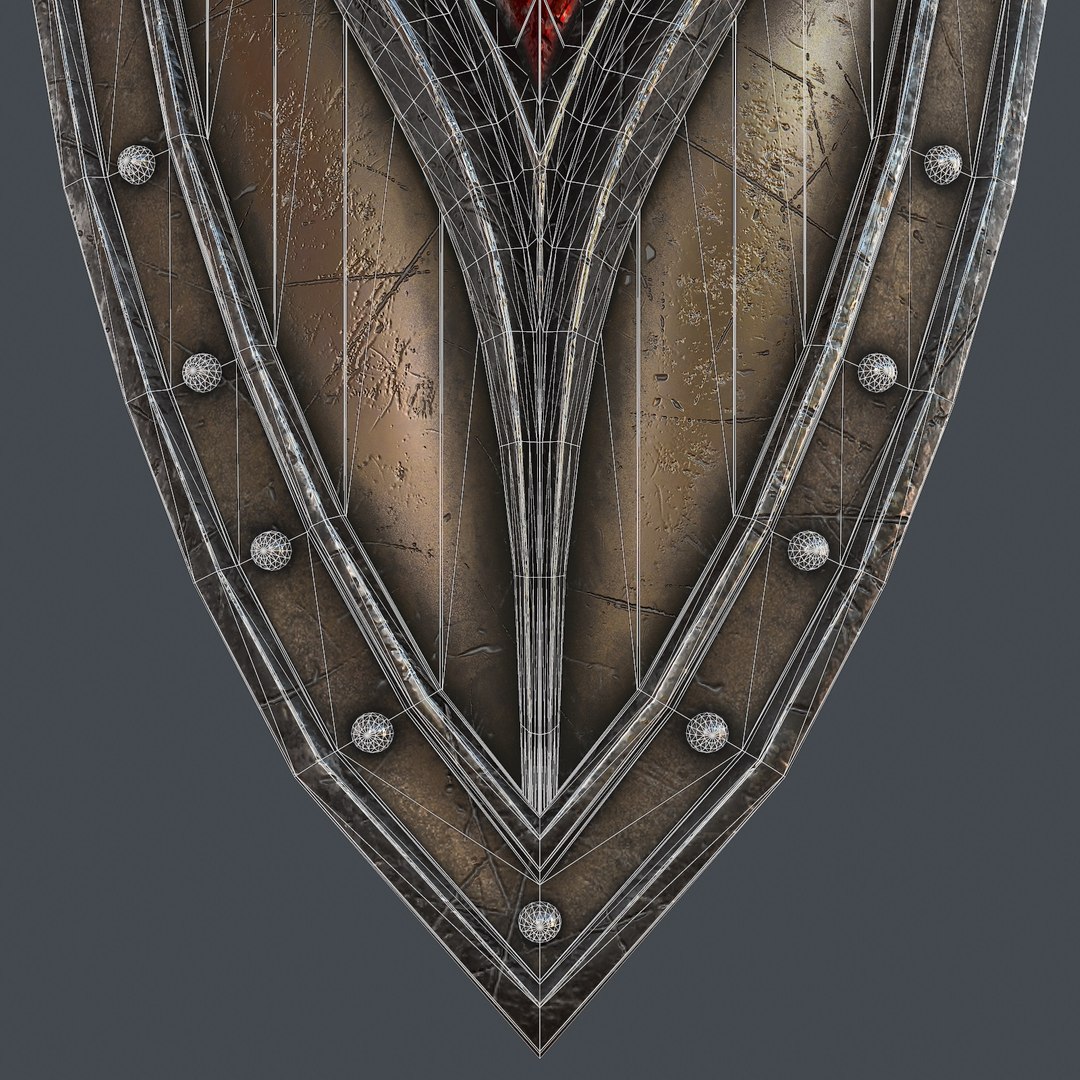 3D fantasy shield 6 modeled https://p.turbosquid.com/ts-thumb/Wv/1z3org/XyCw71U3/_03_wire/jpg/1590401898/1920x1080/fit_q87/414b9dfcb3c5734bc7f32f59add5f105216b2834/_03_wire.jpg