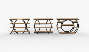 Round Plant Stand 01 3D model 3D model