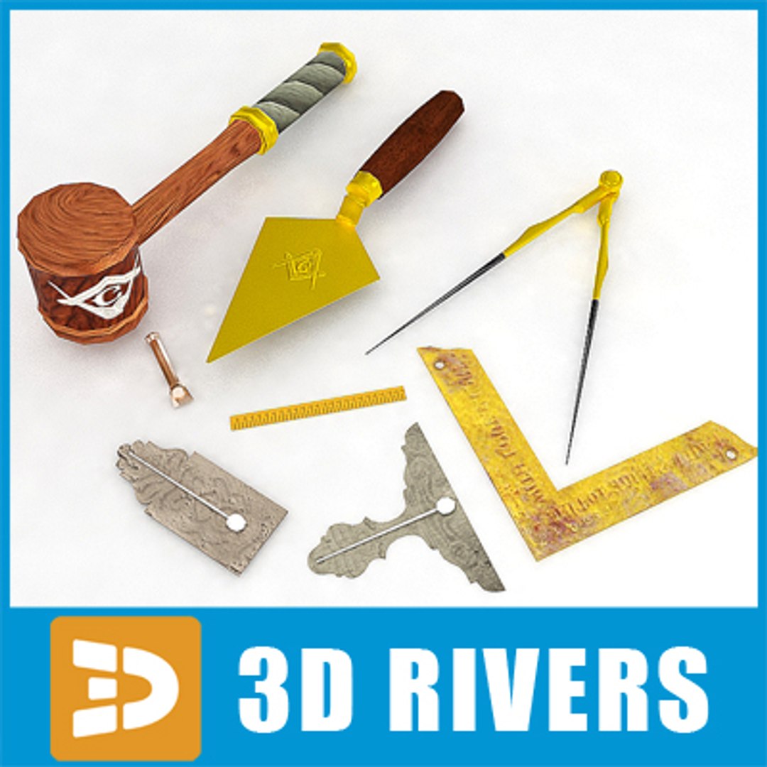 3d masonic tools model
