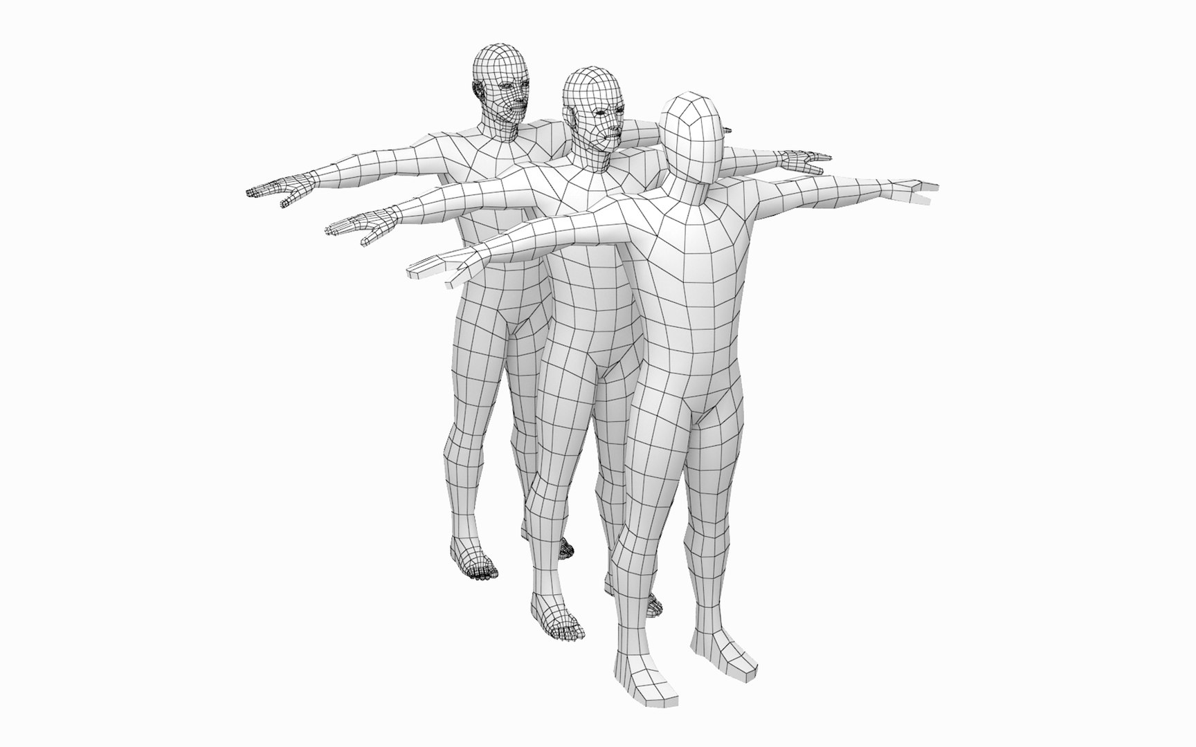 Natural Male Base Mesh in T-Pose 3D Model by Valerii-Kaliuzhnyi, t pose  character - hpnonline.org