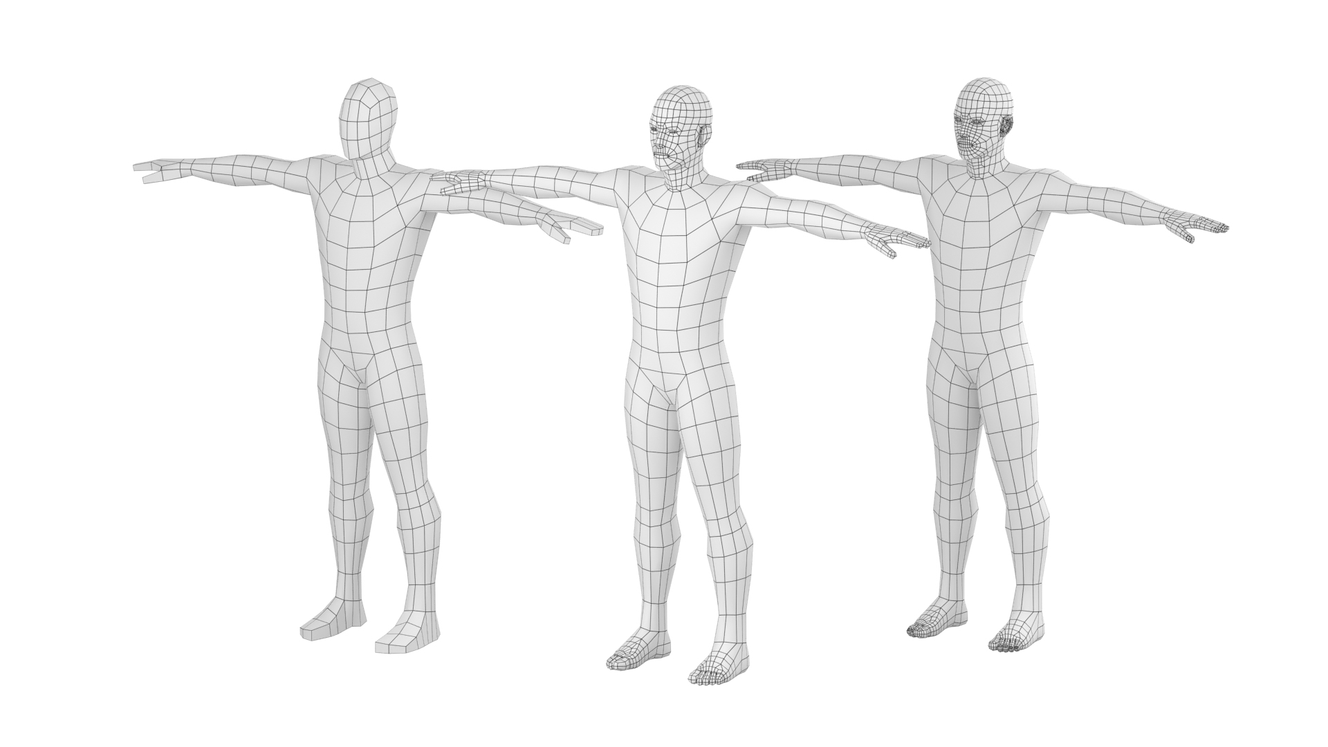 3D Model Natural Male Body In T-Pose Base Mesh - TurboSquid 2046369