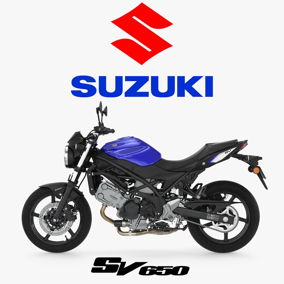 Street Motorcycle Suzuki SV650 3D Model 3D model preview