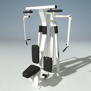 3d model seated butterfly precor 505ks